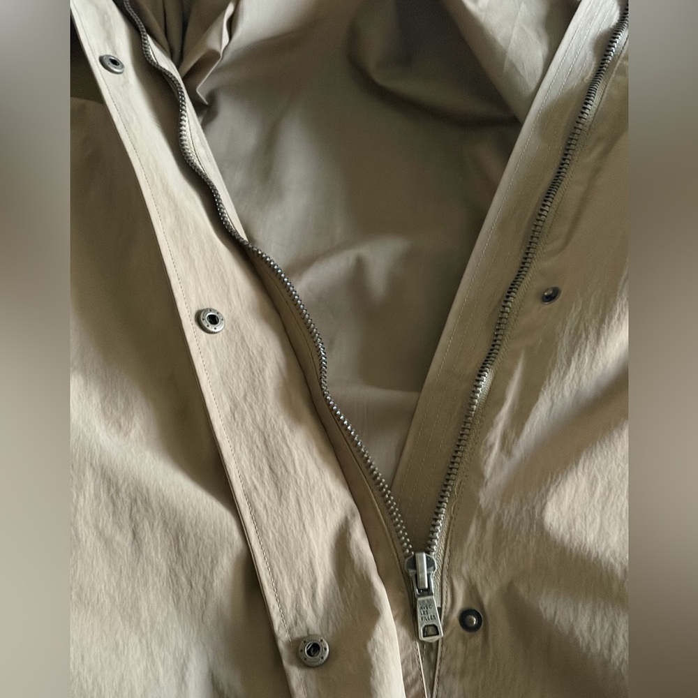 Avec Les Filles Tan Cape-Detail Trench Coat Hooded Cape Raincoat - Picture 15 of 16